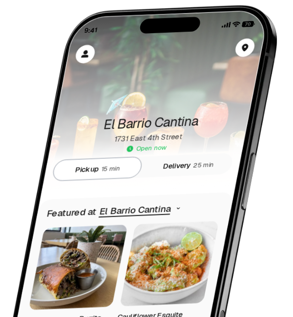 El Barrio Cantina app preview